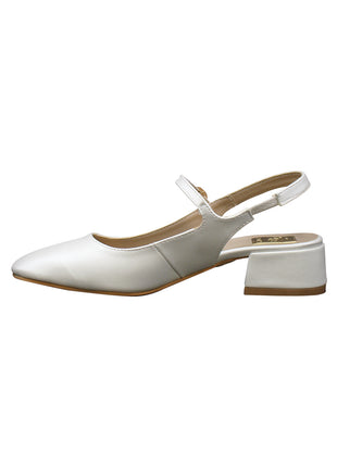 ZAPATILLAS DE VESTIR Y FIESTA MUJER SINTÉTICO BLANCO LEON TM01